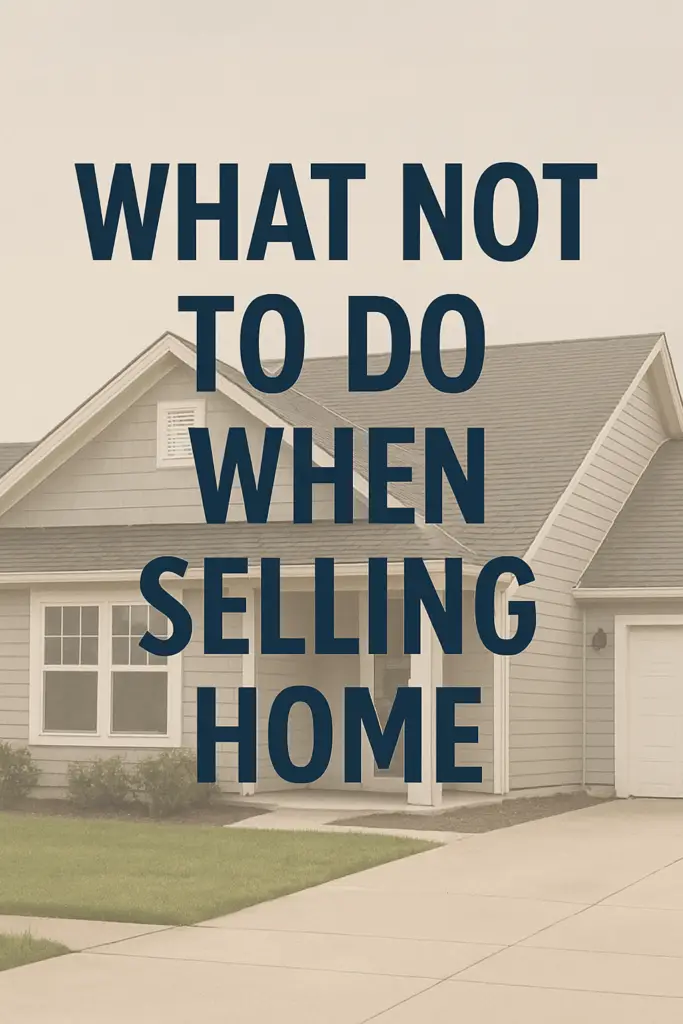 What Not To Do When Selling a Home in Sarasota